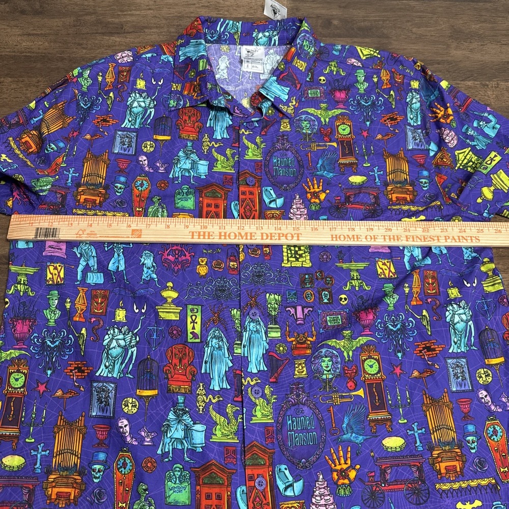Disney Shirt Mens Imagineering‎ Exclusive Haunted Mansion Hatbox Ghost NWT XL - Picture 8 of 10